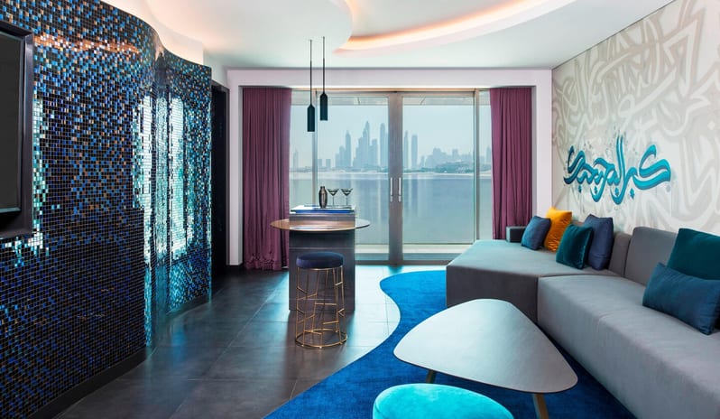 W Dubai The Palm - Mega Suite Living Room